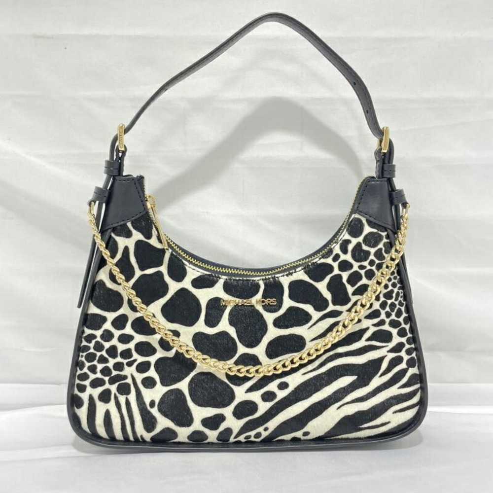 MICHAEL KORS Zebra Print Handbag, Black